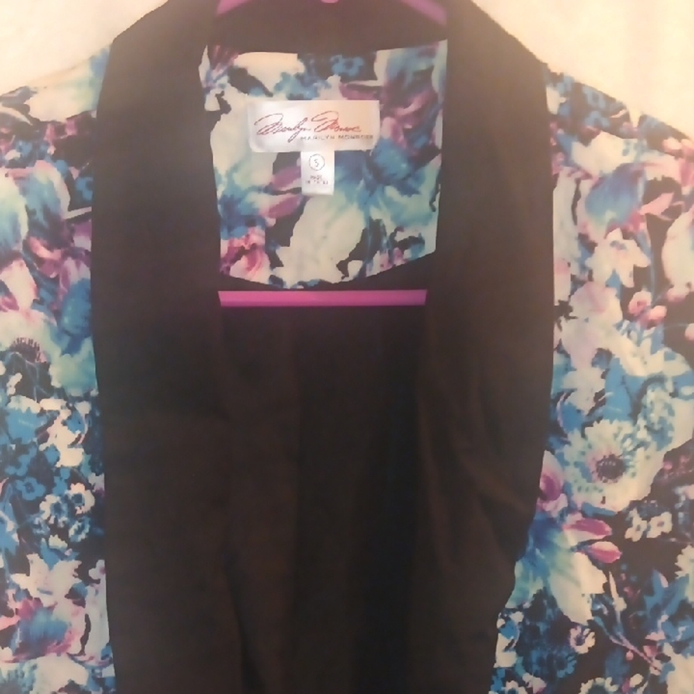 Floral Black Women's Jacket